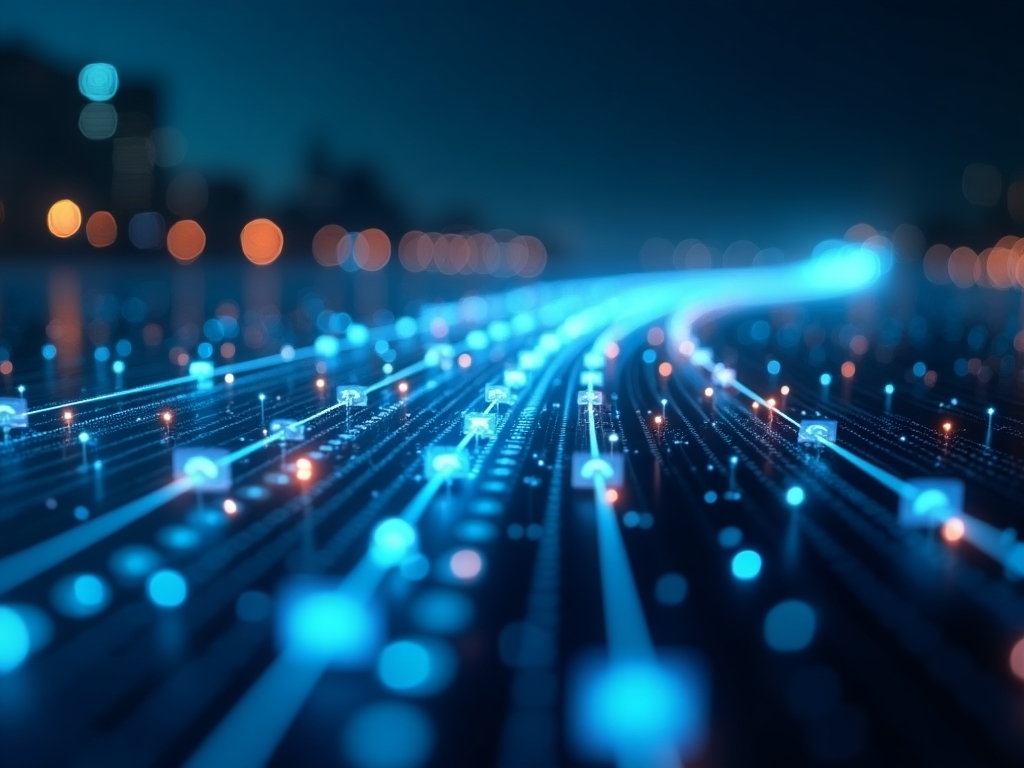 Visualización del viaje de datos a través de la red