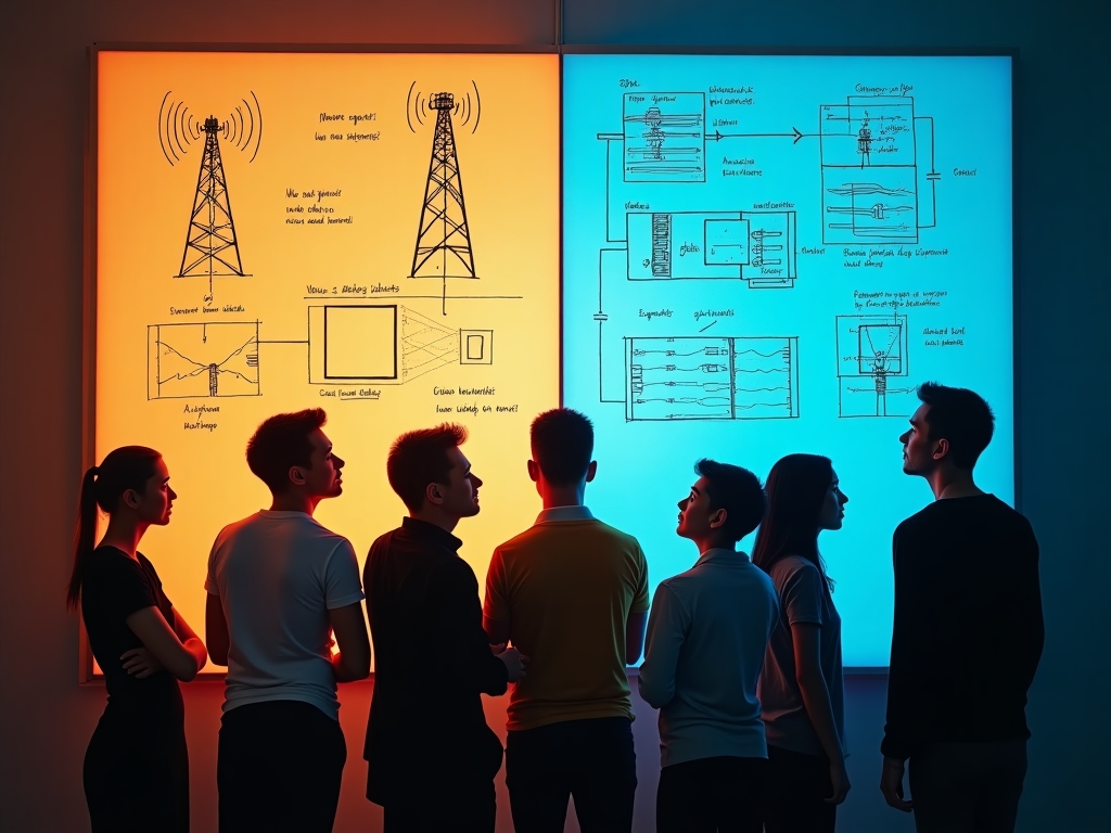 Ilustración de mitos comunes sobre redes